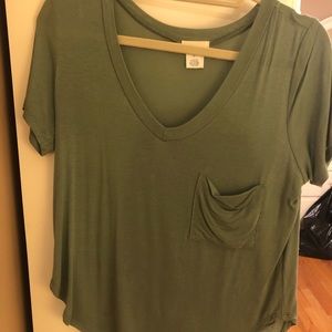 Wet Seal Army Green Top